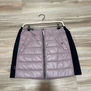 OHSHO Quilted Winter Skirt with Black Side Panels!
